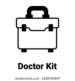 Doctor kit Vector Icon easily modify

