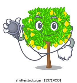 Doctor lemon tree in the cartoon shape