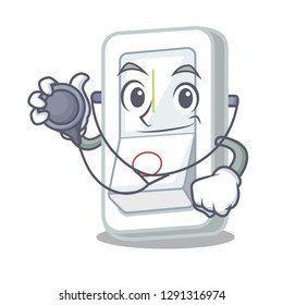 Doctor light switch in the cartoon shape