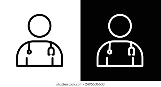 Doctor line icon vector illustration set.