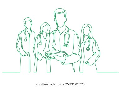 Arte vectorial de línea médica. Ilustración vectorial. eps 10