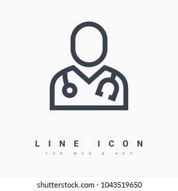 Doctor Line Vector Icon