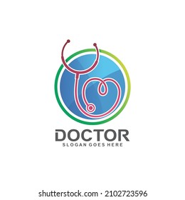 Doctor logo design in vector 