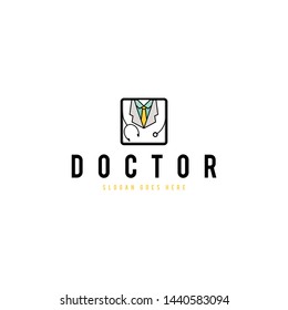 Doctor Logo  Design Vector Template for Icon and Cmpany Logo Design