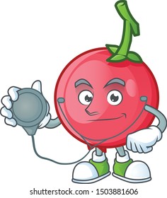 Doctor lovi lovi fruit in character mascot