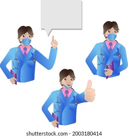 the doctor makes recommendations on the coronavirus