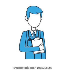 Doctor male cartoon