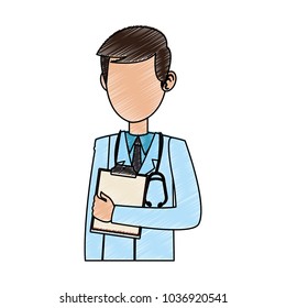 Doctor male cartoon