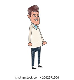 Doctor male cartoon scribble