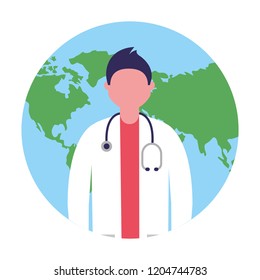 doctor male character professional labor