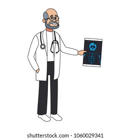 Doctor man cartoon