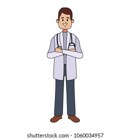 Doctor man cartoon