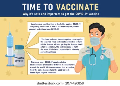 doctor man with covid 19 virus vaccine coronavirus injection on white background