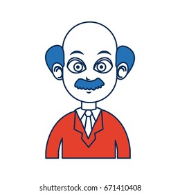 doctor man people character with blue hair image