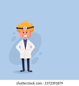 doctor man stands hands in pockets and smiles
