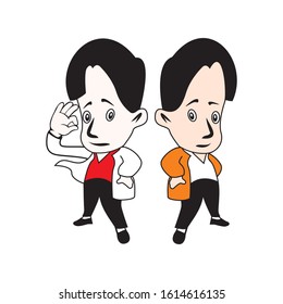 Doctor mascot character design. Doctor mascot character design.