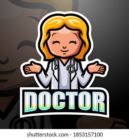 Doctor mascot esport logo design