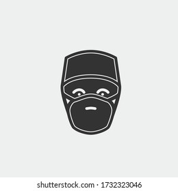  doctor mask medical physician surgeryvector icon illustration sign