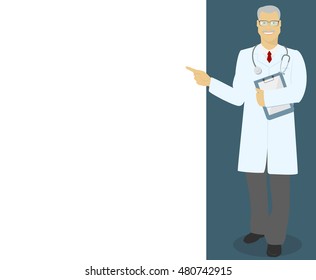 Doctor, MD , Professor , doctor indicates information vector