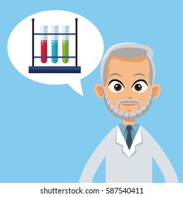 doctor with medical care speech bubble 
