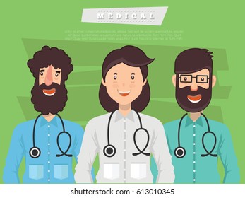 Doctor, medical concept design,clean vector