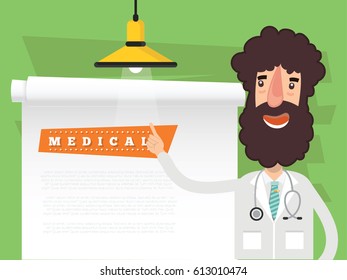 Doctor, medical concept design,clean vector