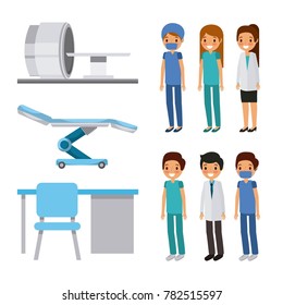 doctor medical people health care equipment furniture