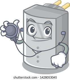 Doctor motion sensor attached to cartoon wall