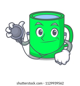 Doctor mug character cartoon style