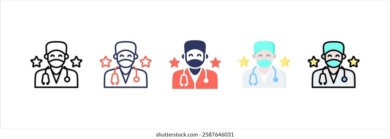 Doctor Multi Style Icon Set