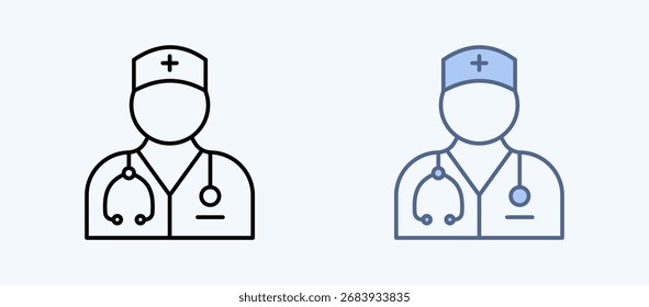 Doctor Colección de íconos de estilo múltiple