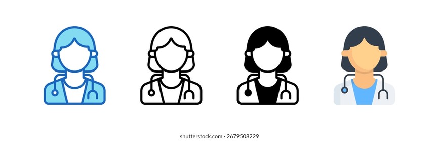Doctor Icono de Estilo Múltiple Conjunto de Colección..