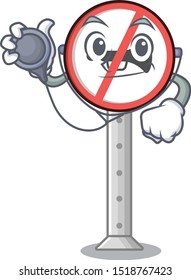Doctor no honking isolatede with the cartoon