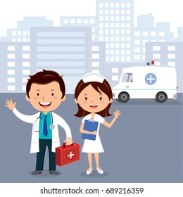 Doctor and nurse