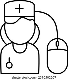 Doctor Nurse Computer Mobile Remote Consultation Stethoscope Video Call Health Records Telehealth Digital Health
