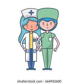 doctor and nurse to help people