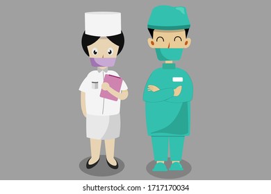 doctor and nurse are hero of people