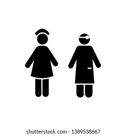 Doctor, nurse icon. Element of aedes mosquito and dengue icon. Premium quality graphic design icon. Signs and symbols collection icon for websites, web design