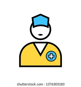 doctor, Nurse icon- vector doctor, nurse icon for website or mobile