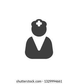 Doctor nurse medical icon simple flat illustration