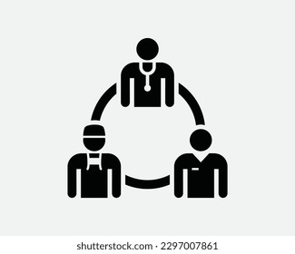 Doctor Nurse Patient Relationship Icon. Healthcare System Network Support Group Connection Sign Symbol Artwork Graphic Illustration Clipart Vector Cricut