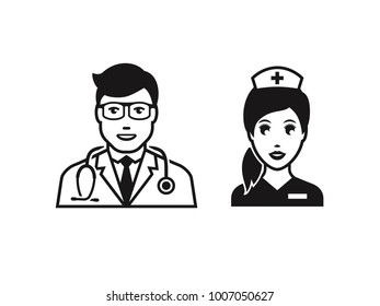 Doctor and nurse people