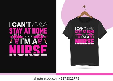 Doctor Nurse typography vector t-shirt design template.  A beautiful and eye-catching Nursing illustration art good for Clothes, bags, caps, and Mug designs.