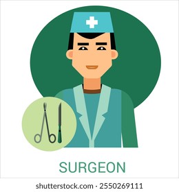 doctor and nurses  avatar isolated vector illustration eps 10 file