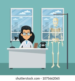 Doctor at office