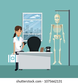 Doctor at office