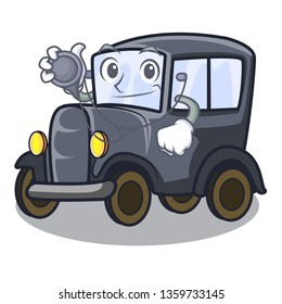 Doctor old car in the shape character