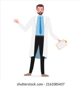 doctor on the white background