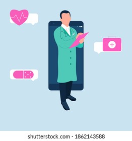 Doctor online app web mobile consultation