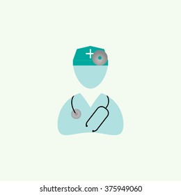 doctor, ophthalmologist, vector ,icon